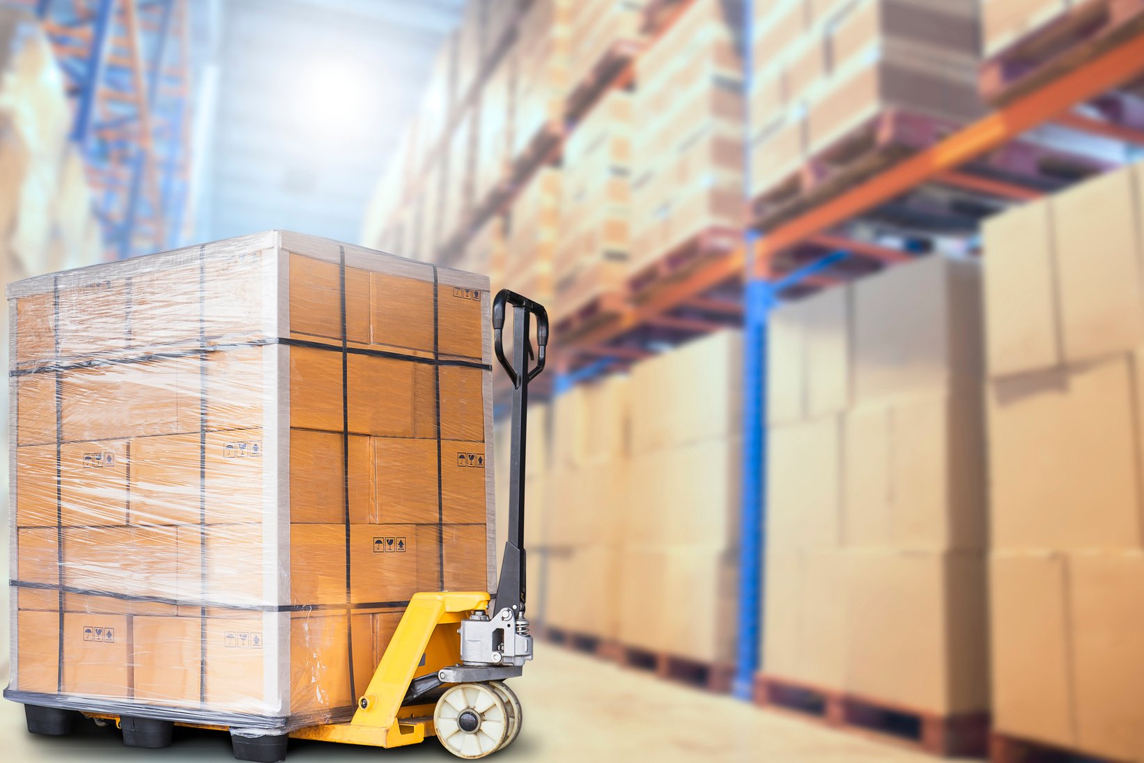 Warehouse inventory and cargo in warehouse